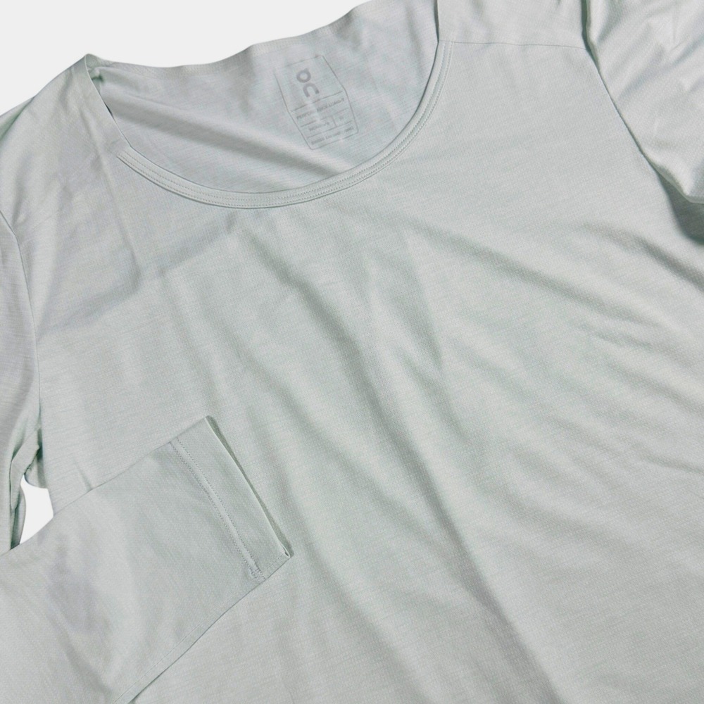 On Running Performance Long-T Shirt Women M Ice Green Long Sleeve Breathable Top